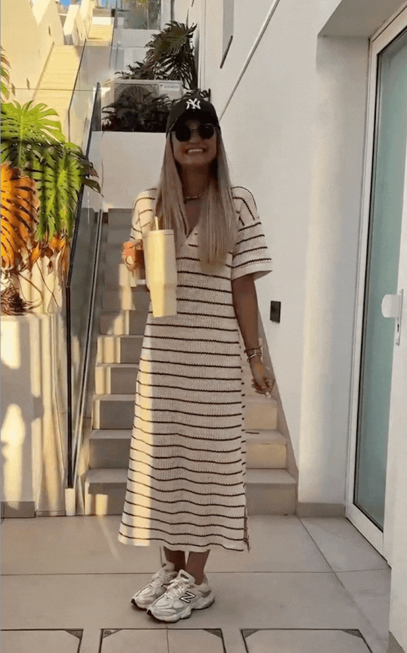 🐚 Abito “Onde Soft” –  rigato dallo stile marinaro chic