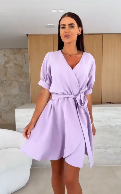 Flirty – Abito a portafoglio in chiffon leggero