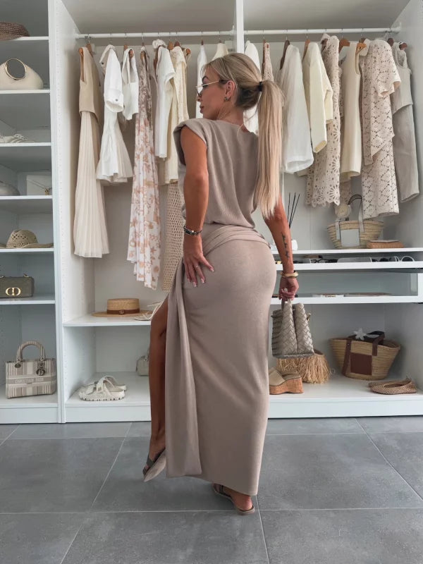 COMPLETO IN VISCOSA MAGIC DARK BEIGE